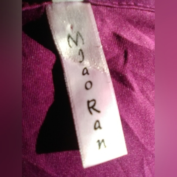 🌺BUNDLE ONLY🌺MJAORAN LADIES PLUM HI/LOW TUNIC LONG SLEEVED TOP - Picture 6 of 7